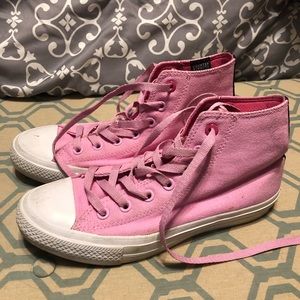 Converse pink high tops